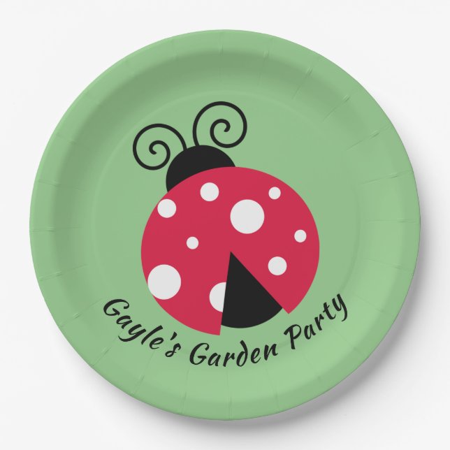 Ladybug Design Paper Plates (Front)