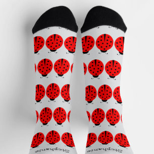 Ladybug Design Socks