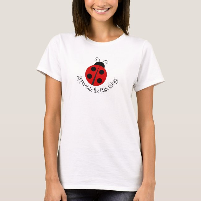Ladybug Design Tee Shirt