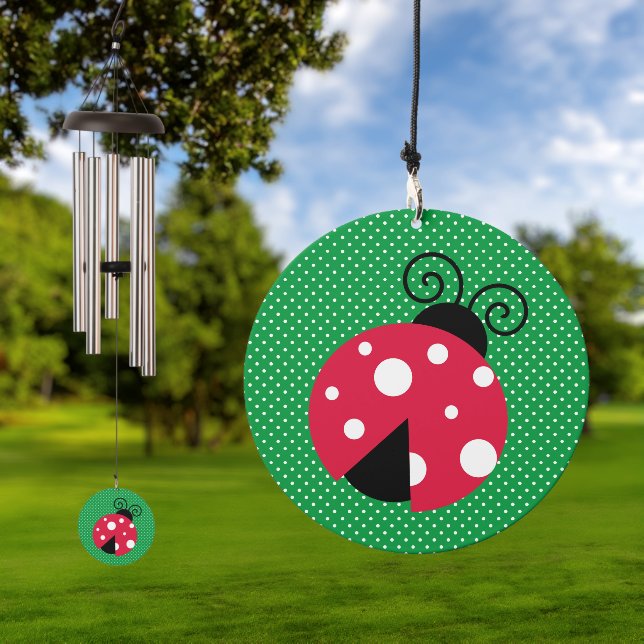 Ladybug Design Wind Chime (Outdoor)