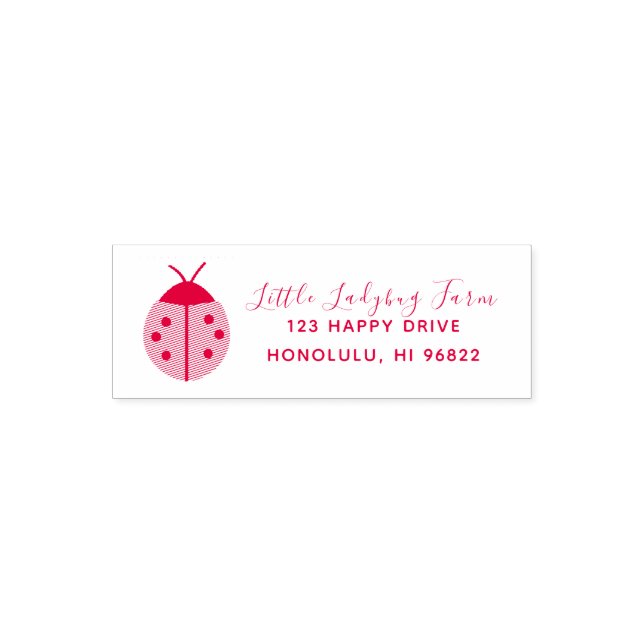 LADYBUG DIY Color Self-inking Stamp (Design)