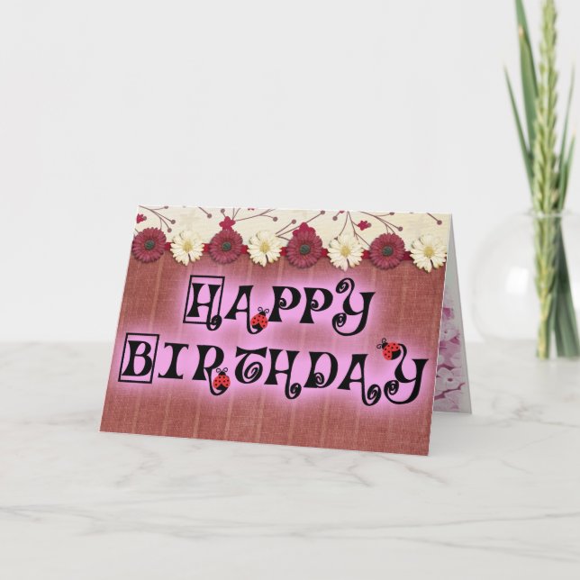 Ladybug dot beetle Office Custom Destiny Destiny'S Card (Front)