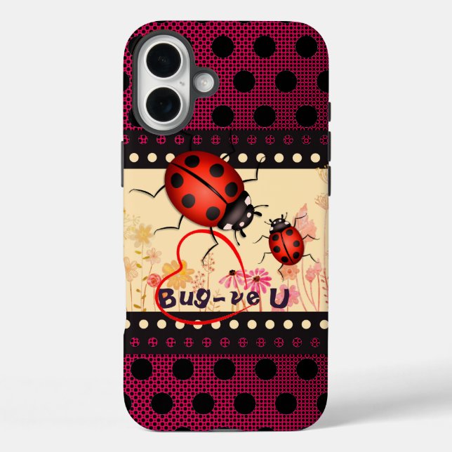Ladybug Dots Case-Mate iPhone Case (Back)
