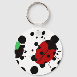Ladybug Dots Keychain