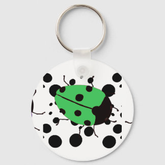 Ladybug Dots Keychain
