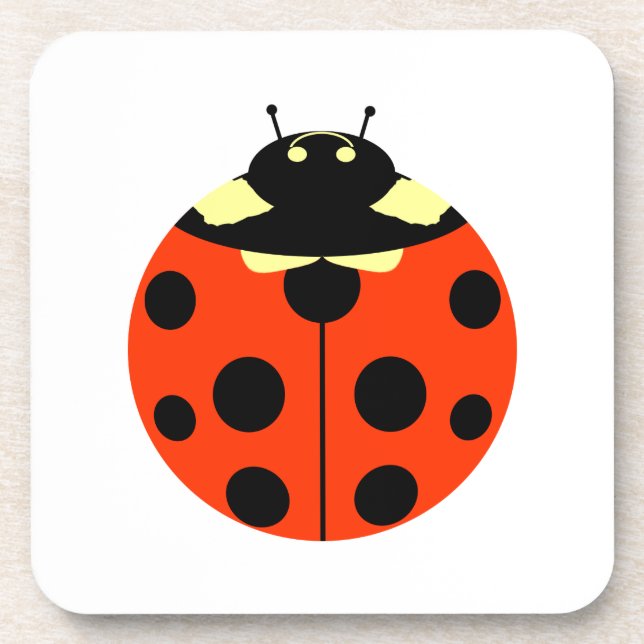 ladybug drink coaster (Front)