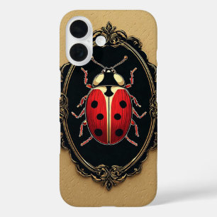 Ladybug Elegant Artistic Painting iPhone 16 Case