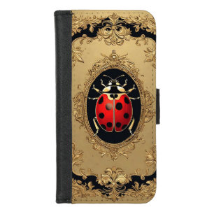 Ladybug  Elegant Artistic Painting iPhone 8/7 Wallet Case