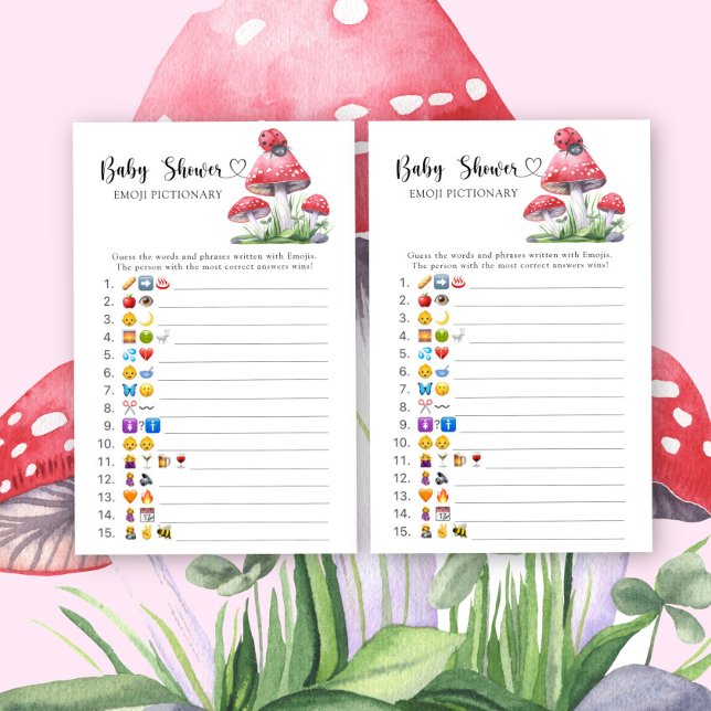 Ladybug - emoji pictionary baby shower game (Creator Uploaded)