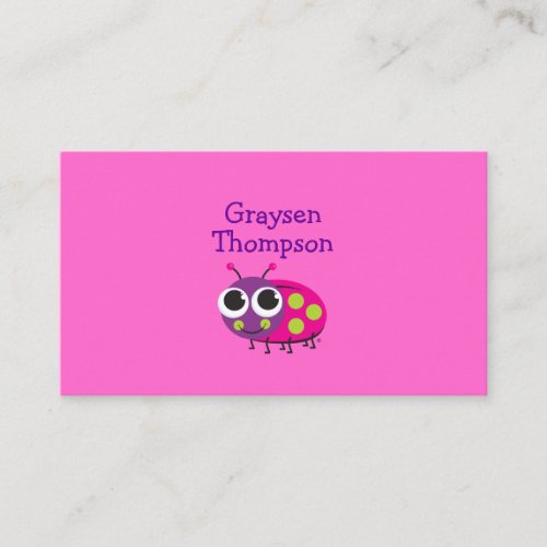 Ladybug Enclosure Card Business Card