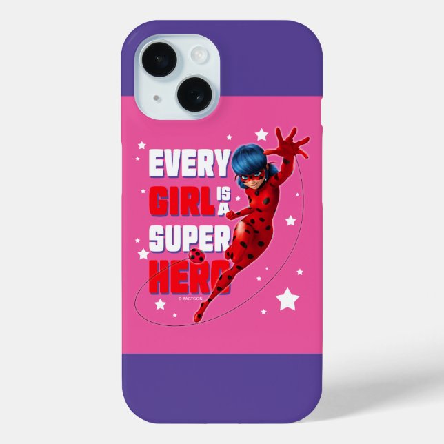 Ladybug Every Girl is a Super Hero Case-Mate iPhone Case (Back)