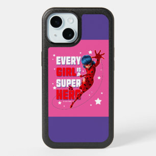 Ladybug Every Girl is a Super Hero iPhone 15 Case