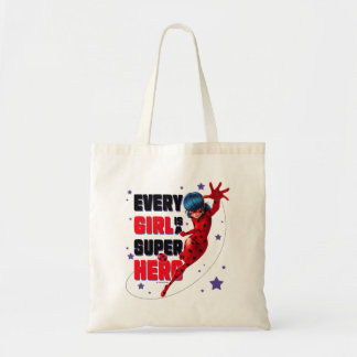 Ladybug Every Girl is a Super Hero Tote Bag