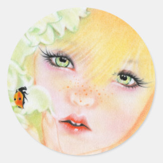 Ladybug fairy sticker