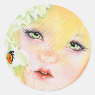 Ladybug fairy sticker