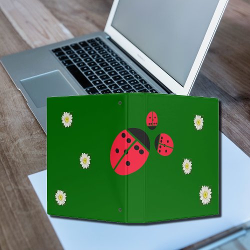 ladybug family 3 ring binder