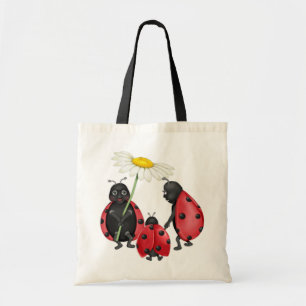 Ladybug Family Stroll Tote Bag