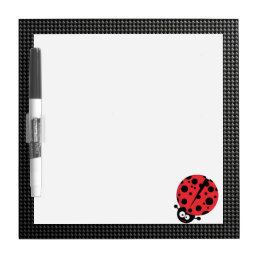 Ladybug; Faux Carbon Fiber Dry-Erase Board