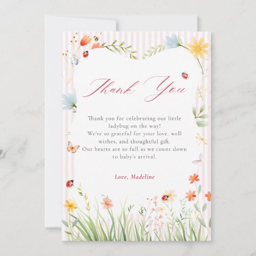 Ladybug Floral Garden Spring Baby Shower 