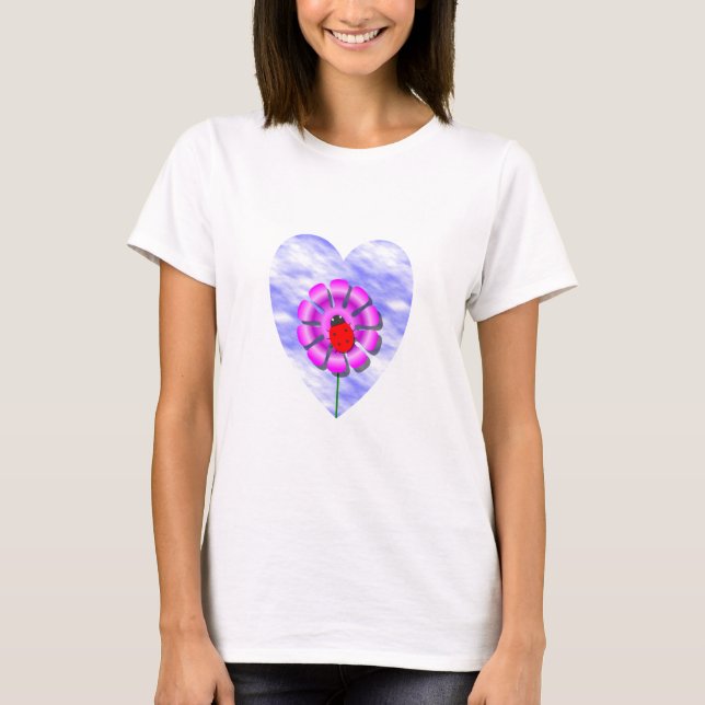 Ladybug & Flower T-shirt (Front)