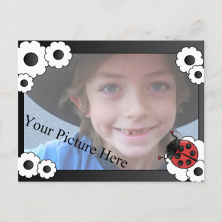 Ladybug Frame Postcard
