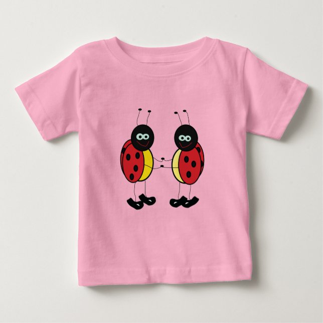 Ladybug Friends Baby Tee (Front)