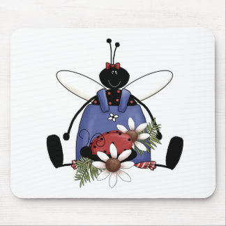 Ladybug Garden Mouse Pad