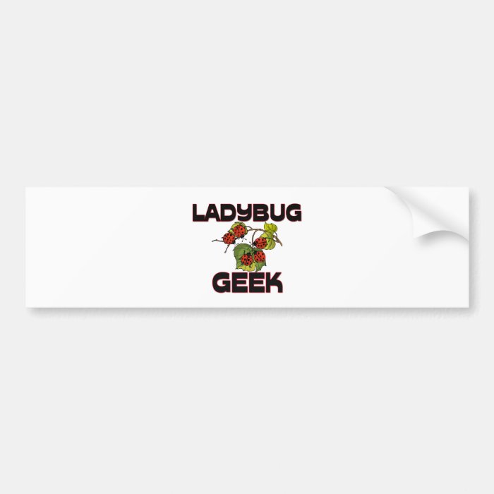 Ladybug Geek Bumper Sticker