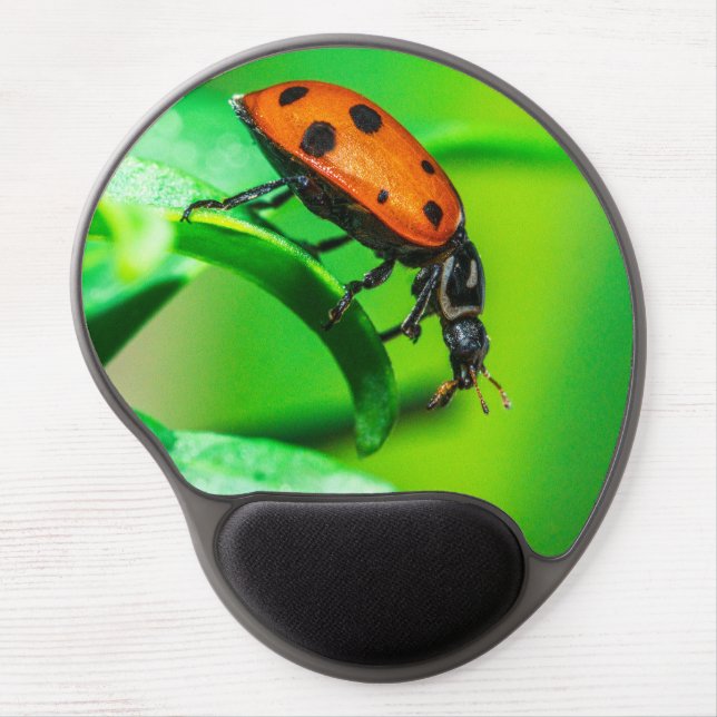 Ladybug Gel Mouse Pad | Ergonomic Desk Supplies (Front)