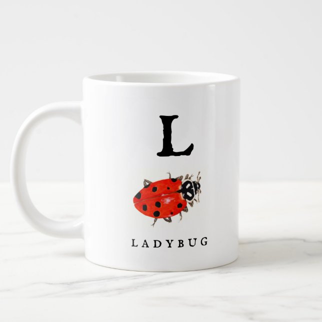 Ladybug  giant coffee mug (Left)