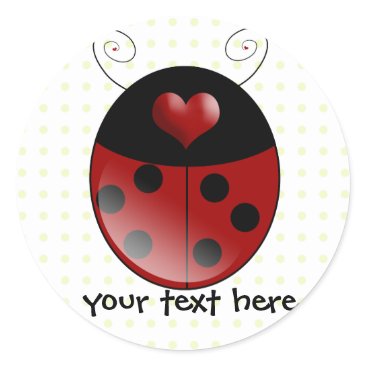 Ladybug Gifts Classic Round Sticker