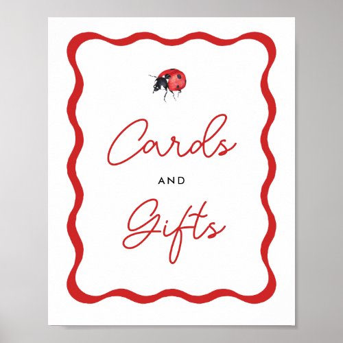 Ladybug Girl Birthday Cards and Gifts Sign