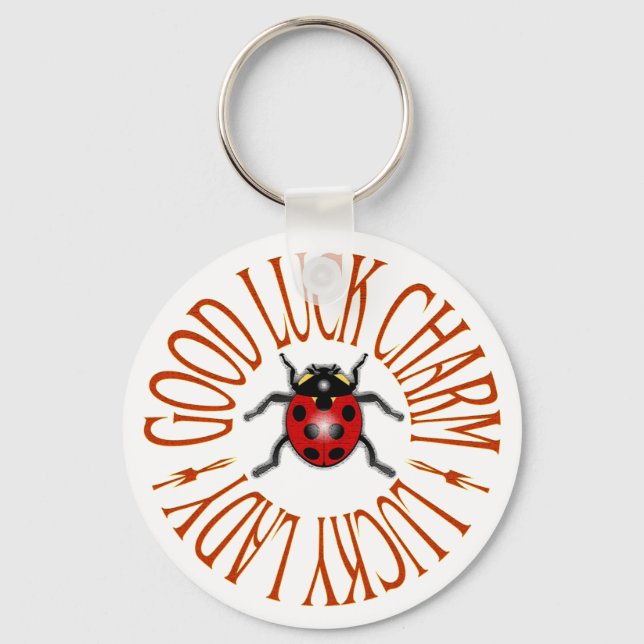 LADYBUG GOOD LUCK CHARM KEYCHAIN (Front)
