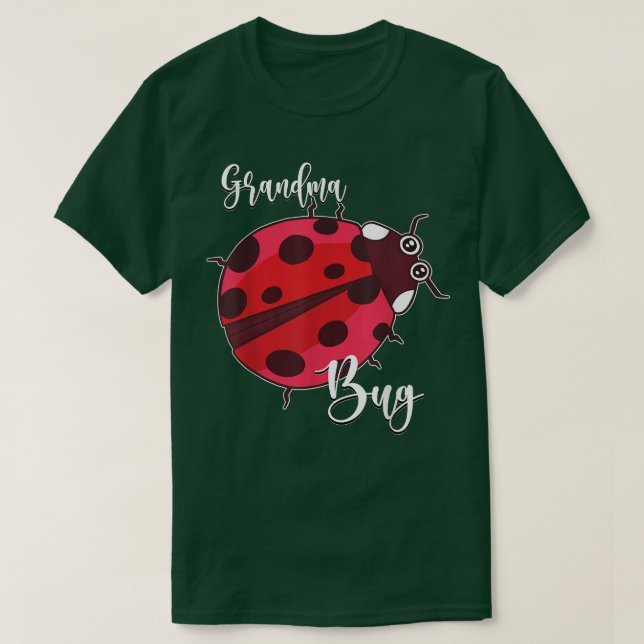 Ladybug Grandma Bug Granny Queen Cute Ladybug Inse T-Shirt (Design Front)