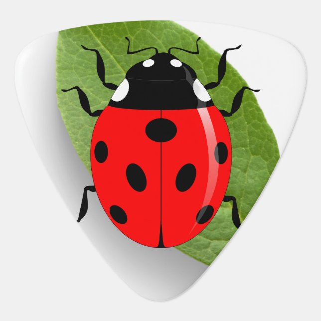 ladybug guitar pick (Front)