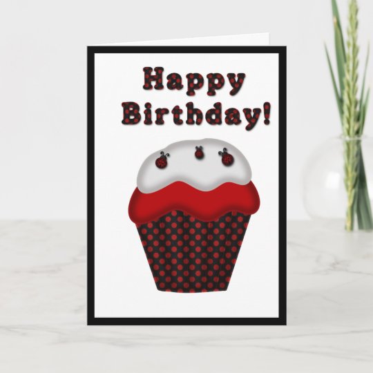 Ladybug Happy Birthday Greeting Card | Zazzle.com