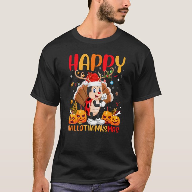 Ladybug  Happy Ladybug Hellothanksmas T-Shirt (Front)