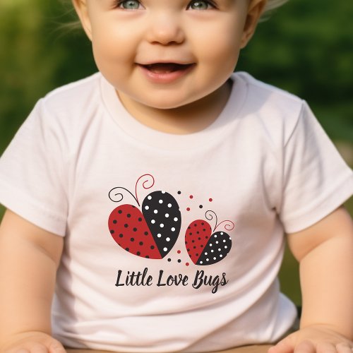 Ladybug Heart cute Baby T_Shirt