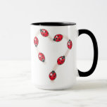 Ladybug Heart Mug