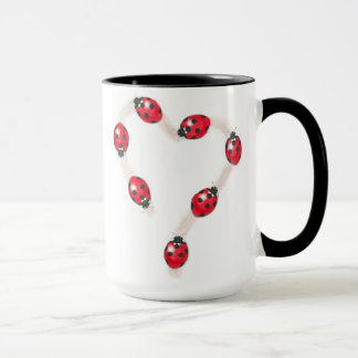 Ladybug Heart Mug