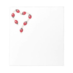 Ladybug Heart Notepad