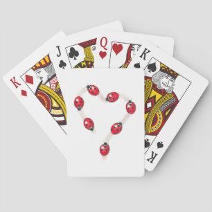 Ladybug Heart Playing Cards