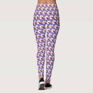 Ladybug hearts and flowers custom color leggings