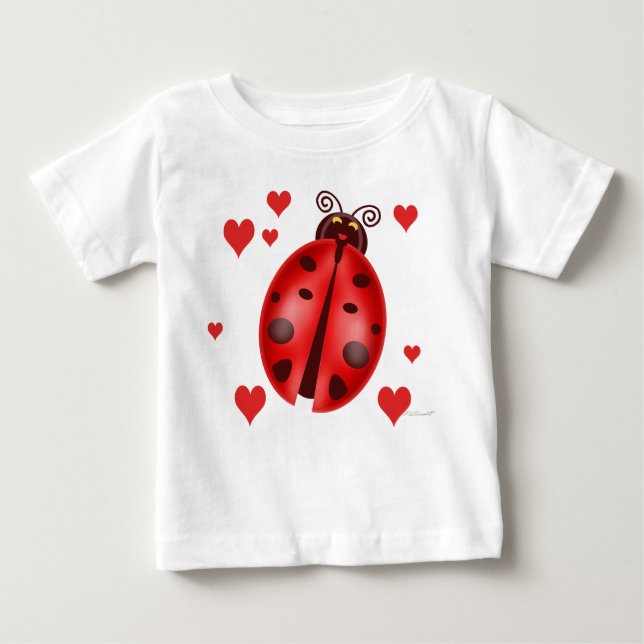 Ladybug Hearts Infant T-Shirt (Front)