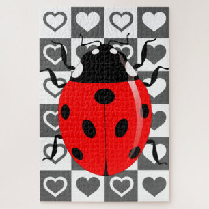 Ladybug & Hearts Jigsaw Puzzle