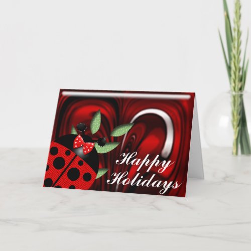 Ladybug Holidays Holiday Card