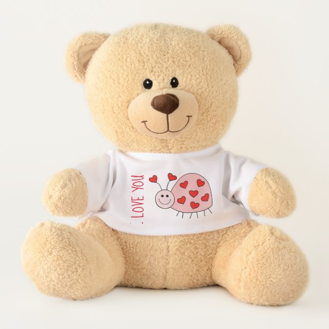 Ladybug I Love You Teddy Bear (Front)