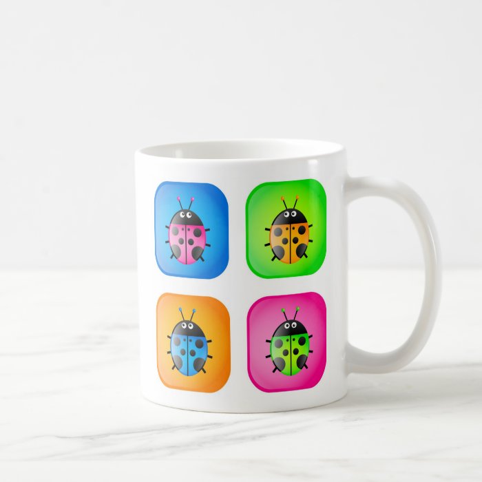 Ladybug Icons Coffee Mugs
