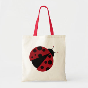 ladybug image tote bag