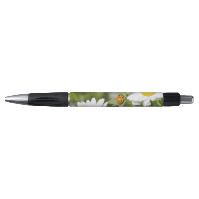 Ladybug in a Daisy Garden Pen (Front)